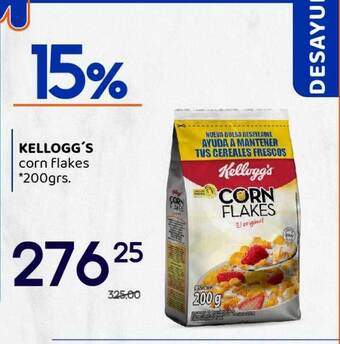 Supermercados Monarca Kellogg's corn flakes oferta