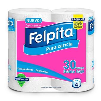 Coto Papel higiénico felpita infinity doble hoja paquete 4 unidades oferta