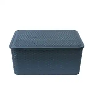 Easy Caja organizadora ratan c/t 30l negra oferta