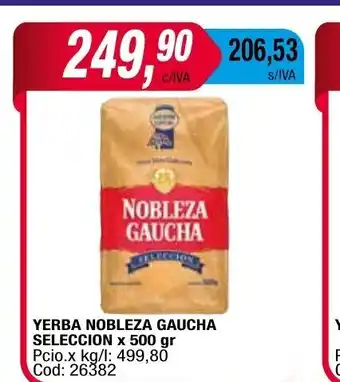 Maxiconsumo Yerba Nobleza Gaucha Seleccion x 500 gr oferta