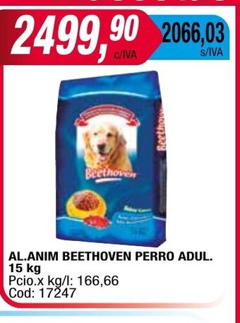 Maxiconsumo Al.Anim Beethoven Perro Adul. 15 kg oferta
