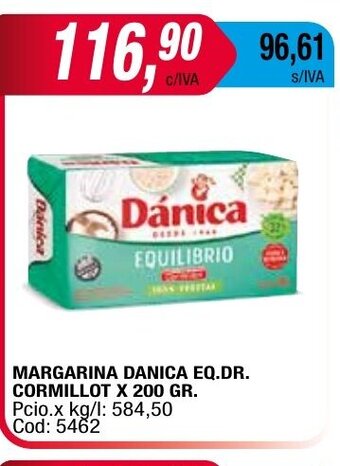 Maxiconsumo Margarina Danica Eq.Dr. Cormillot x 200gr oferta