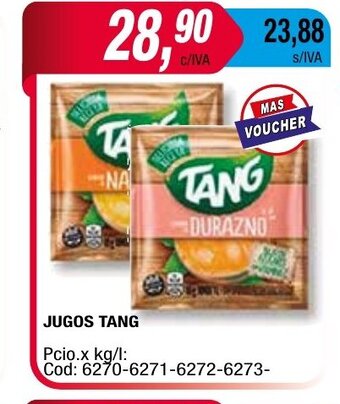 Maxiconsumo Jugos Tang oferta