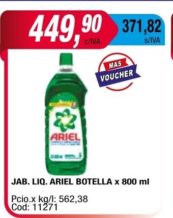 Maxiconsumo Jab. Liq. Ariel Botella x 800ml oferta