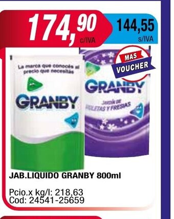 Maxiconsumo Jab. Liquido Granby 800ml oferta