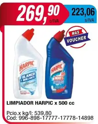 Maxiconsumo LImpiador Harpic x 500cc oferta