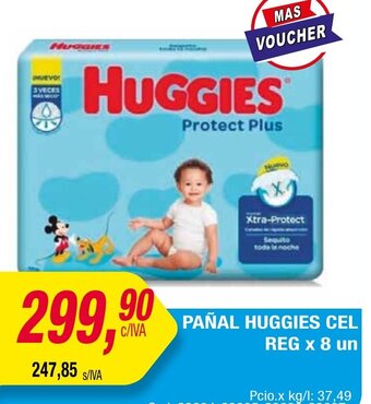 Maxiconsumo Pañal Huggies Cel Reg x 8 un oferta