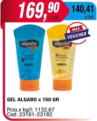 Maxiconsumo Gel Algabo x 150 gr oferta