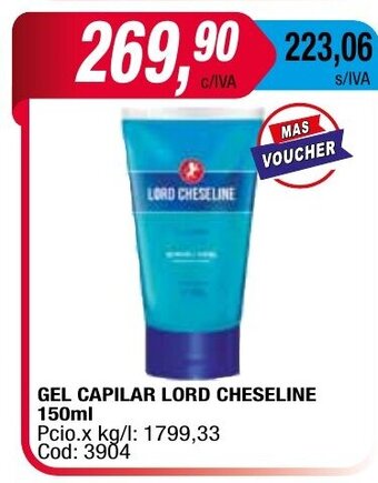 Maxiconsumo Gel Capilar Lord Cheseline 150ml oferta