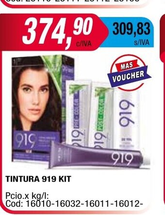 Maxiconsumo Tintura 919 Kit oferta