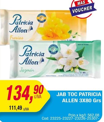 Maxiconsumo Jab Toc Patricia Allen 3x80 Grs oferta