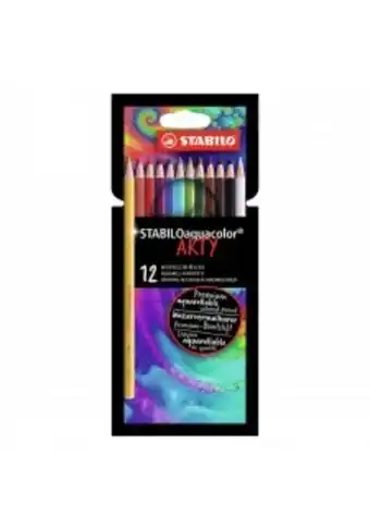 Artistica Rubens Set de lapices stabilo aquacolor arty (carton) x12 unidades oferta