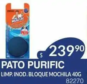 Masivos Pato purific limp. inod. bloque mochila oferta