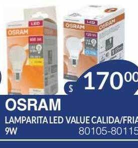 Masivos Osram lamparita led value calida fria oferta