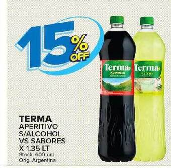 Carrefour Maxi Terma aperitivo s alcohol vs sabores oferta