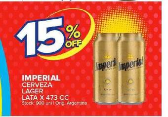 Carrefour Maxi Imperial cerveza lager oferta