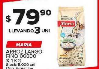 Carrefour Maxi Maria arroz largo fino 00000 oferta