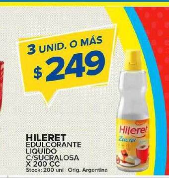 Carrefour Maxi Hileret edulcorante liquido c sucralosa oferta