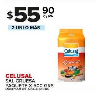 Carrefour Maxi Celusal sal gruesa paquete oferta