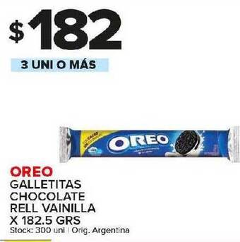 Carrefour Maxi Oreo galletitas chocolate rell vainilla oferta