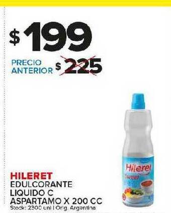 Carrefour Maxi Hileret edulcorante liquido c aspartamo oferta