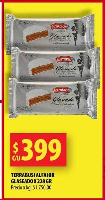 Punto Mayorista Terrabusi alfajor glaseado oferta