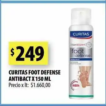 Punto Mayorista Curitas foot defense antibact oferta