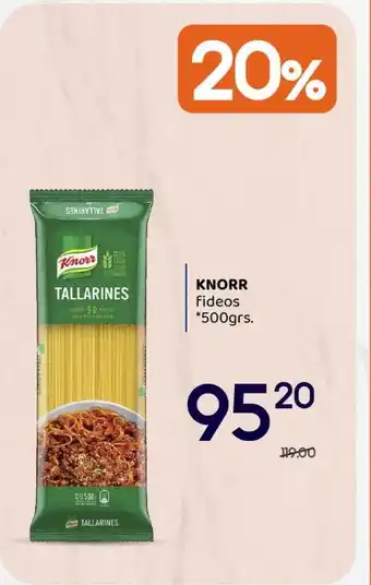 Supermercados Monarca Knorr fideos oferta