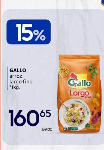 Supermercados Monarca Gallo arroz largo fino oferta