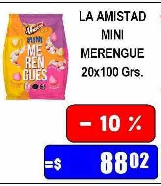 Dulcenter La amistad mini merengue oferta