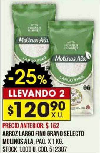 Coto Arroz largo fino grano selecto molinos ala oferta