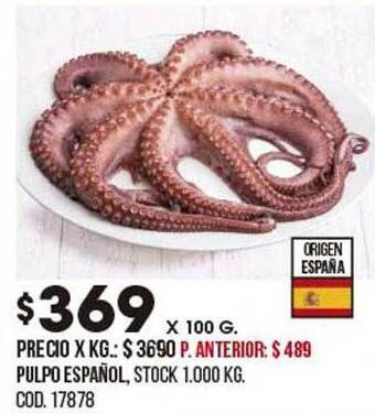 Coto Pulpo español oferta