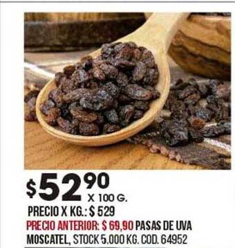 Coto Pasas de uva moscatel oferta