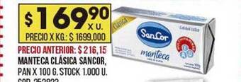 Coto Manteca clásica sancor oferta