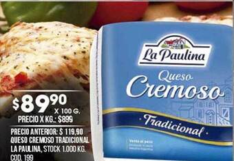 Coto Queso cremoso tradicional la paulina oferta