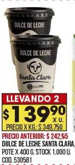 Coto Dulce de leche santa clara oferta