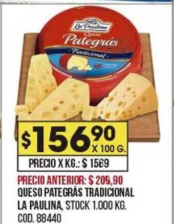 Coto Queso pategrás tradicional la paulina oferta