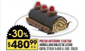Coto Arrollado dulce de leche coto oferta