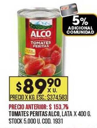 Coto Tomates peritas alco oferta