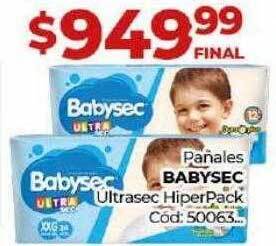 Diarco Pañales babysec ultrasec hiperpack oferta