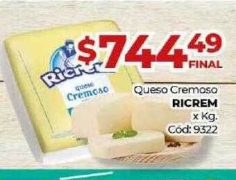 Diarco Queso cremoso ricrem oferta