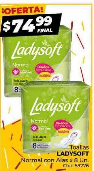 Diarco Toallas ladysoft normal con alas oferta
