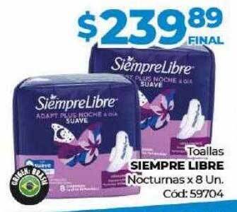 Diarco Toallas siempre libre nocturnas oferta