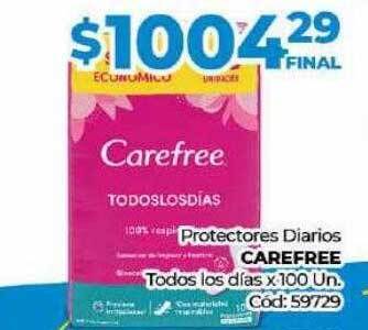 Diarco Protectores diarios carefree todos los dias oferta
