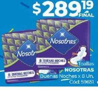 Diarco Toallas nosotras buenas noches oferta