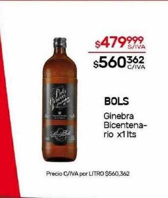 Nini Mayorista Bols ginebra bicentenario oferta