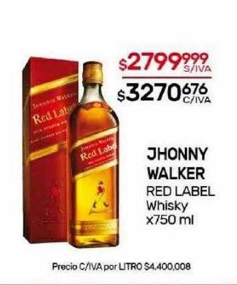 Nini Mayorista Jhonny walker red label whisky oferta