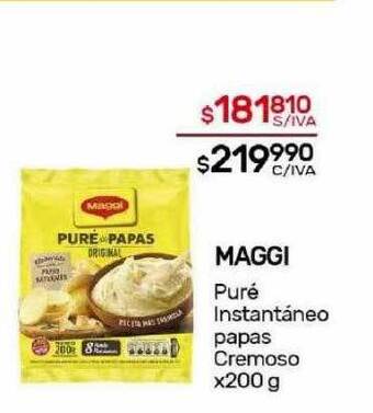 Nini Mayorista Maggi puré instantáneo papas cremoso oferta