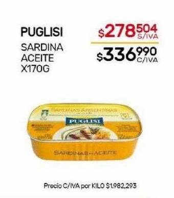 Nini Mayorista Puglisi sardina aceite oferta