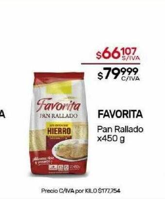 Nini Mayorista Favorita pan rallado oferta